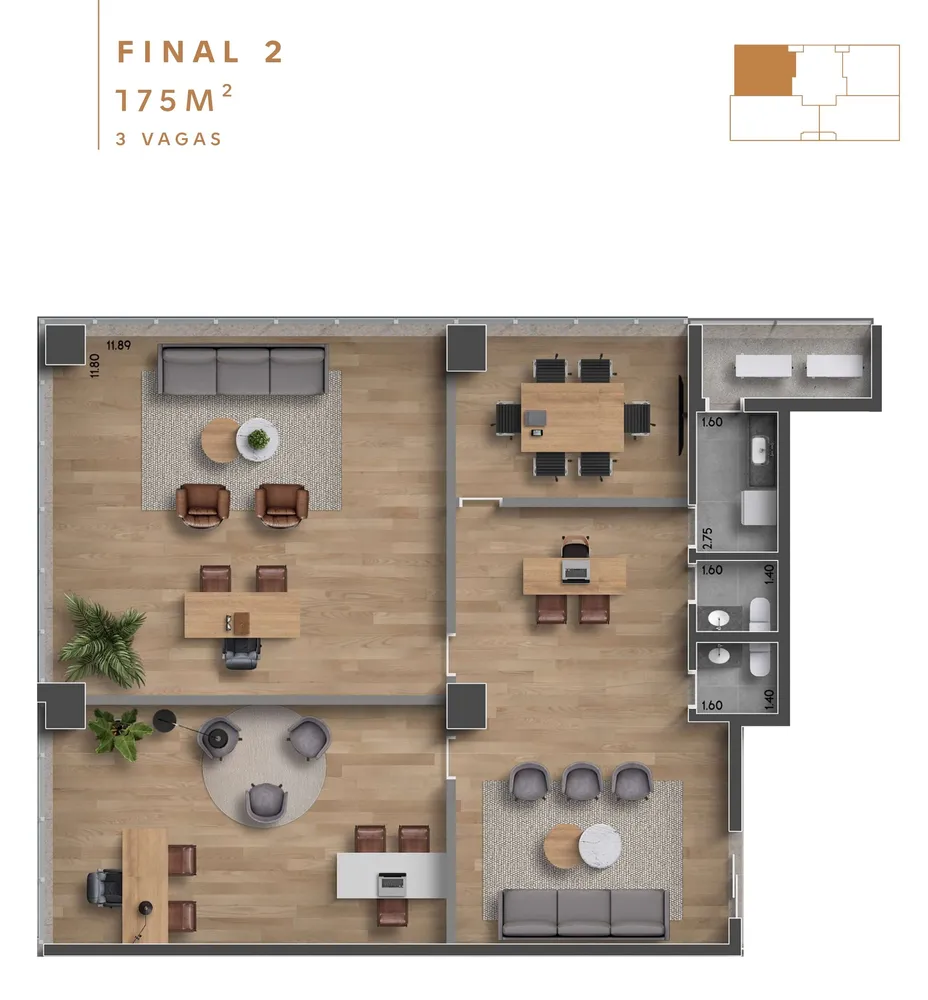 Sala-Conjunto, 175 m² - Foto 11
