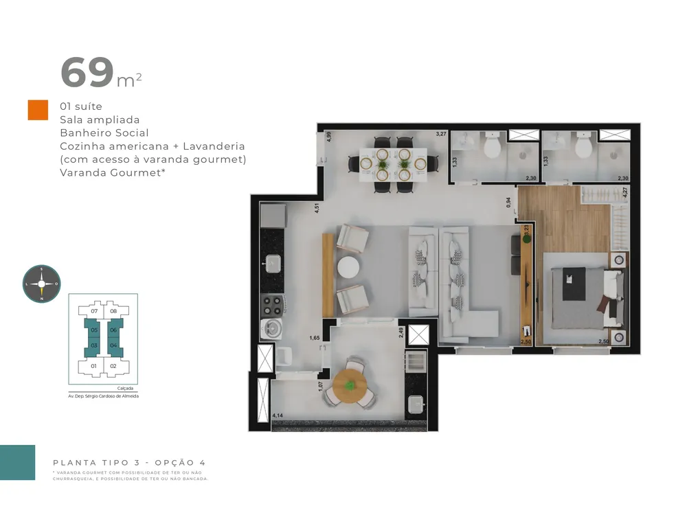 Apartamento, 2 quartos, 69 m² - Foto 15