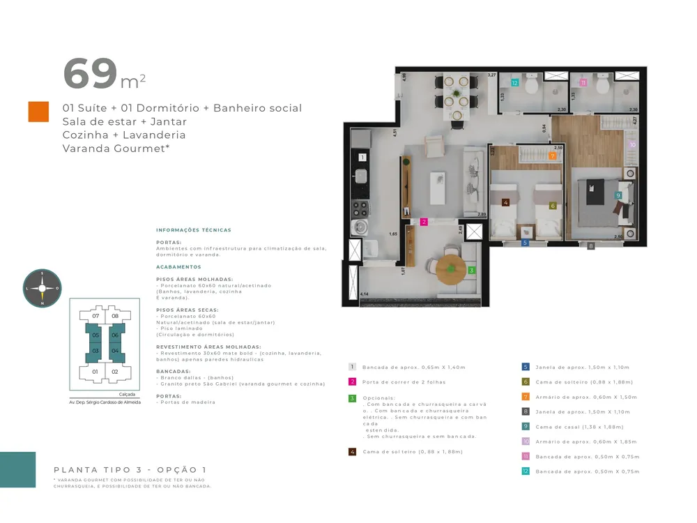 Apartamento, 2 quartos, 69 m² - Foto 16