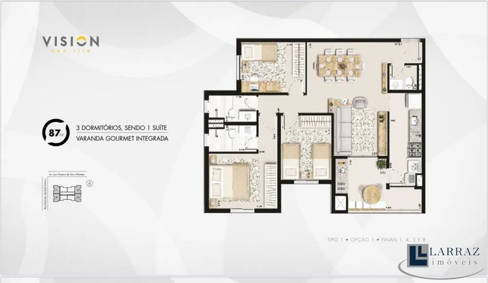 Apartamento, 3 quartos, 87 m² - Foto 5