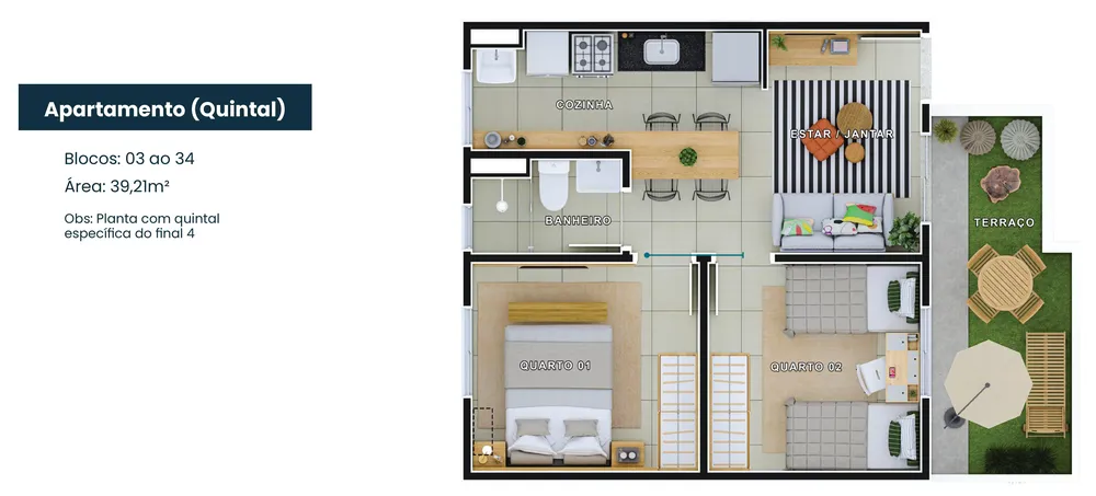 Apartamento, 2 quartos, 50 m² - Foto 12