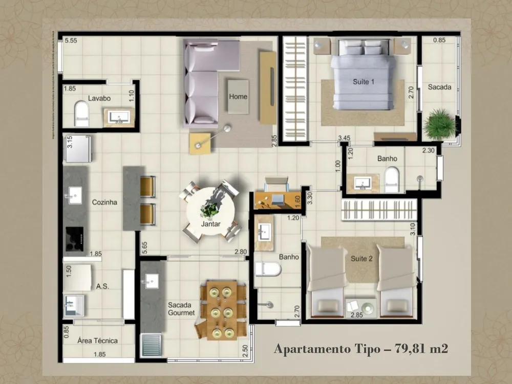 Apartamento, 2 quartos, 79 m² - Foto 10