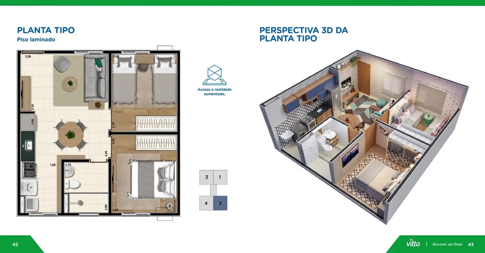 Apartamento, 2 quartos, 43 m² - Foto 12