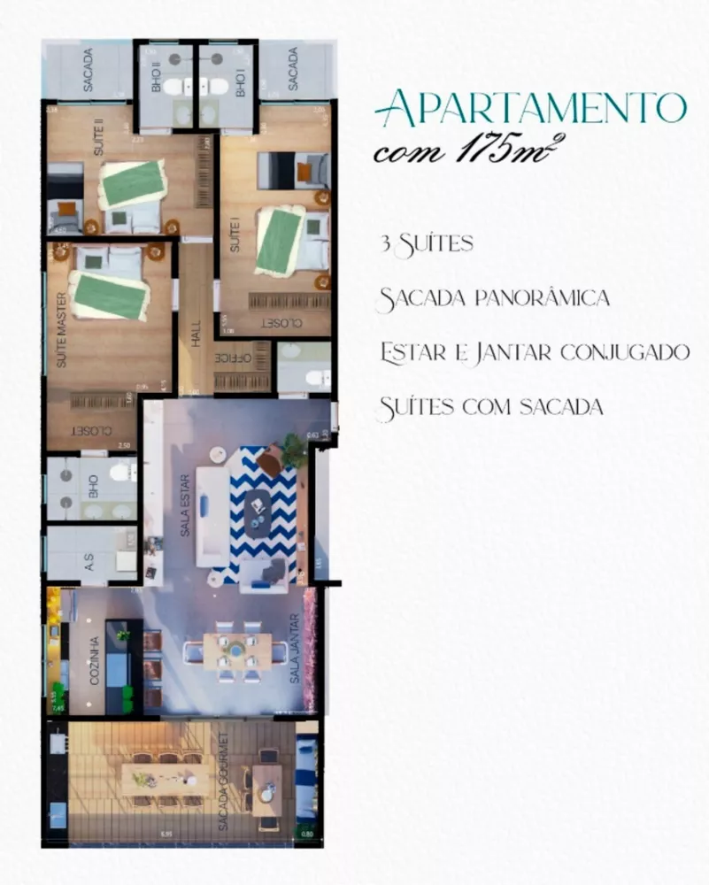 Apartamento, 3 quartos, 175 m² - Foto 11