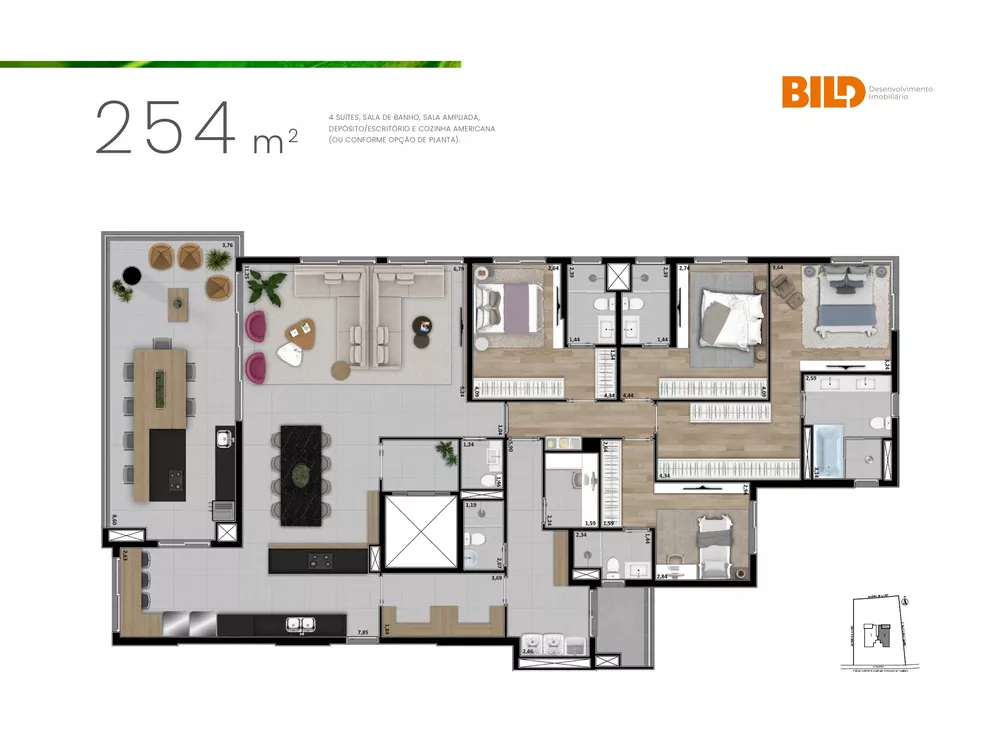 Apartamento, 4 quartos, 254 m² - Foto 7