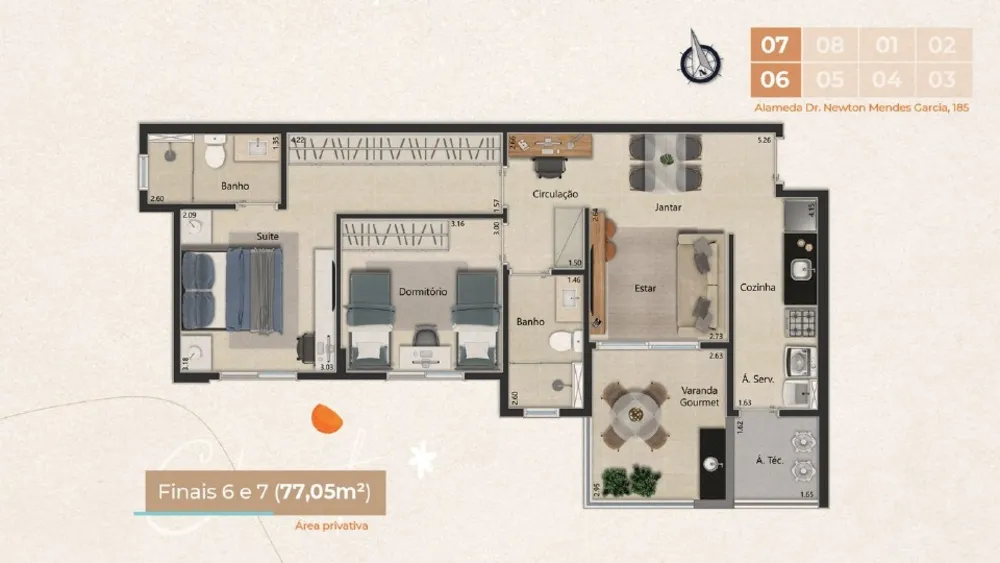 Apartamento, 2 quartos, 77 m² - Foto 14