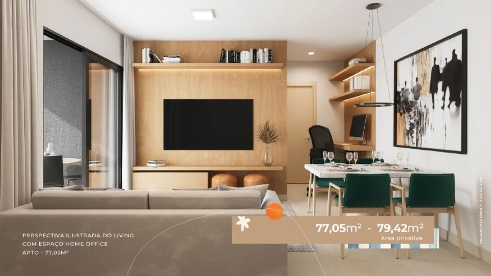 Apartamento, 2 quartos, 77 m² - Foto 3