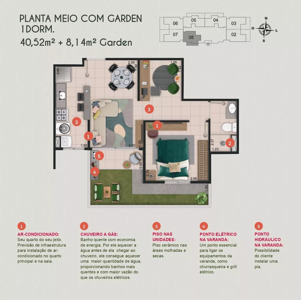 Apartamento, 1 quarto, 48 m² - Foto 4