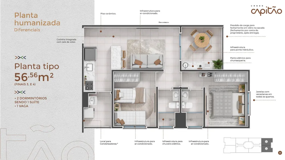 Apartamento, 2 quartos, 55 m² - Foto 14