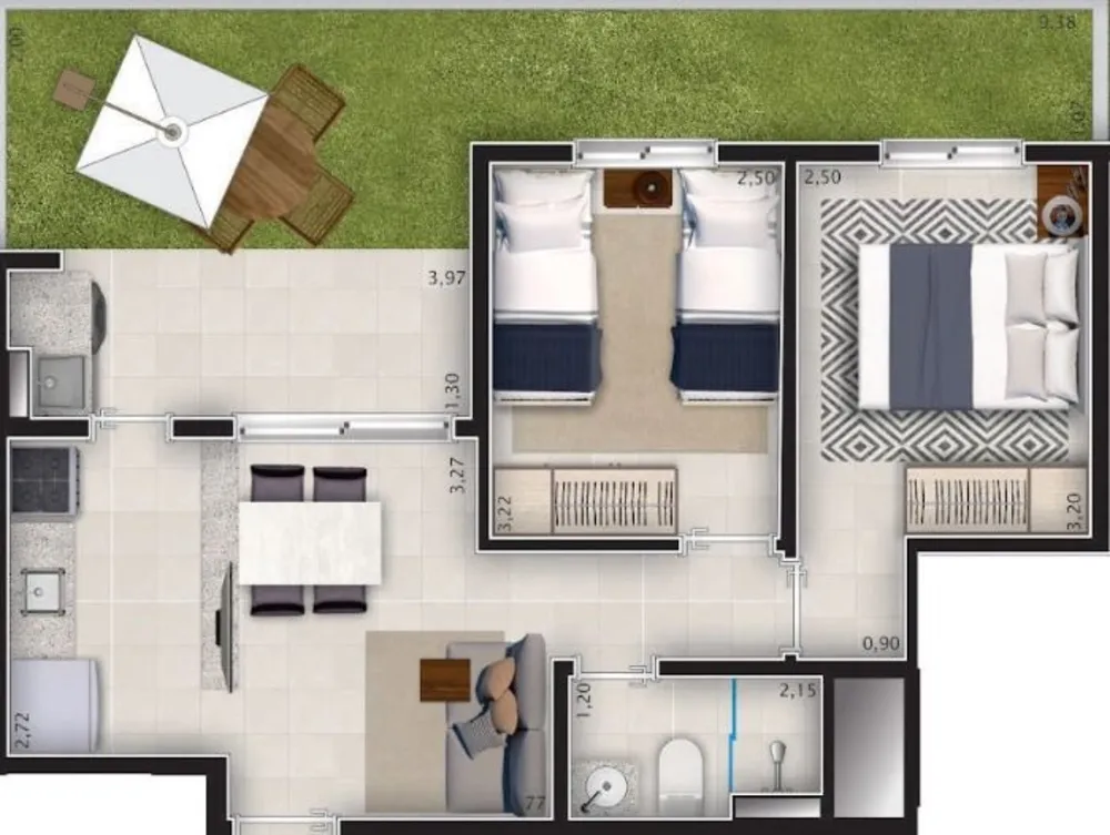 Apartamento, 2 quartos, 63 m² - Foto 11