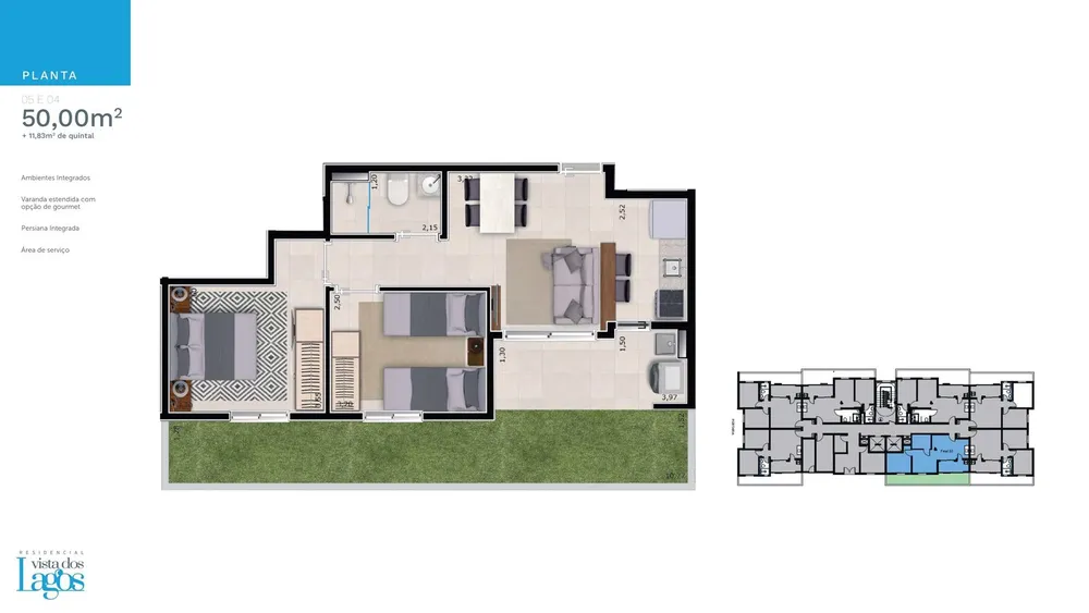 Apartamento, 2 quartos, 59 m² - Foto 13