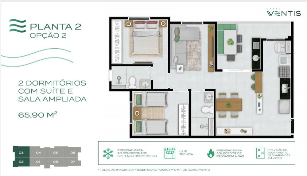 Apartamento, 3 quartos, 65 m² - Foto 8