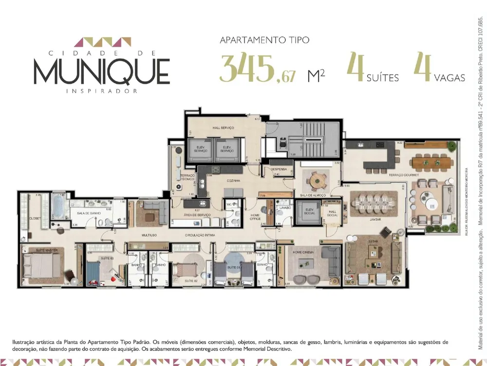 Apartamento, 4 quartos, 345 m² - Foto 6