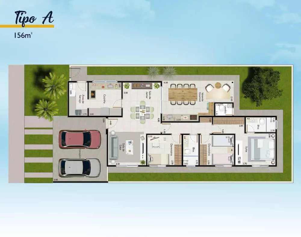Casa, 3 quartos, 156 m² - Foto 6