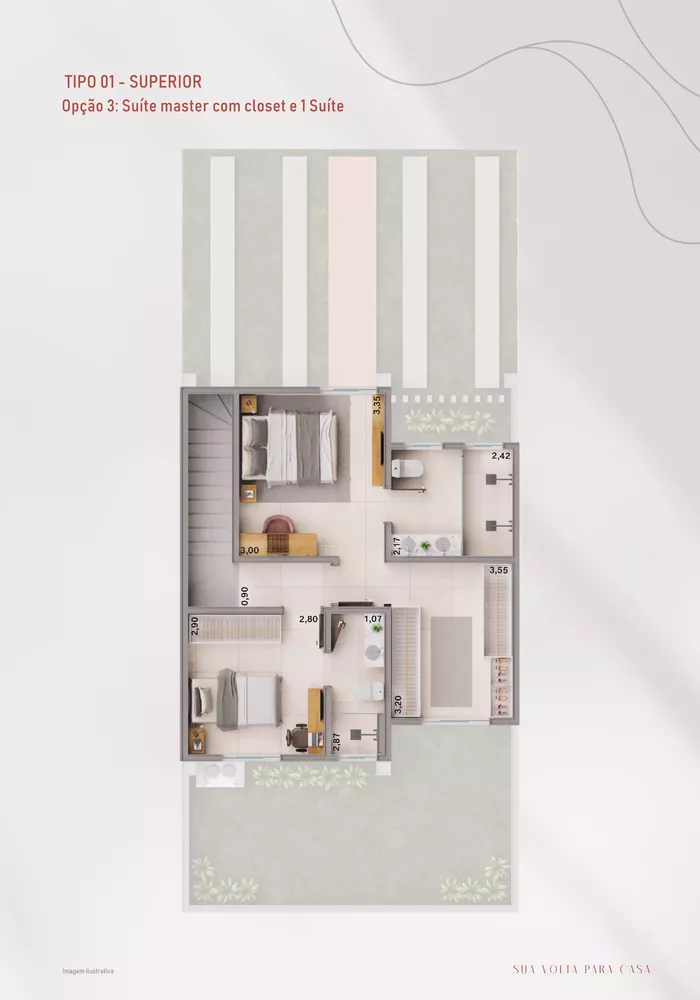 Casa, 3 quartos, 94 m² - Foto 2