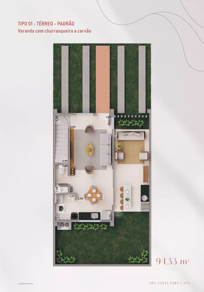 Casa, 3 quartos, 94 m² - Foto 4