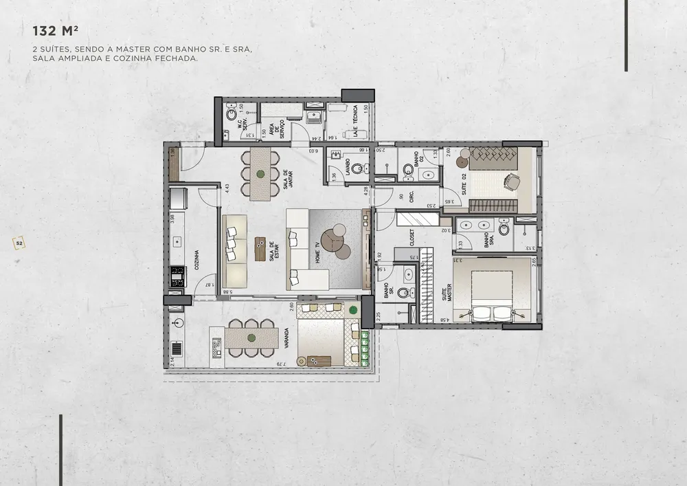 Apartamento, 3 quartos, 135 m² - Foto 9