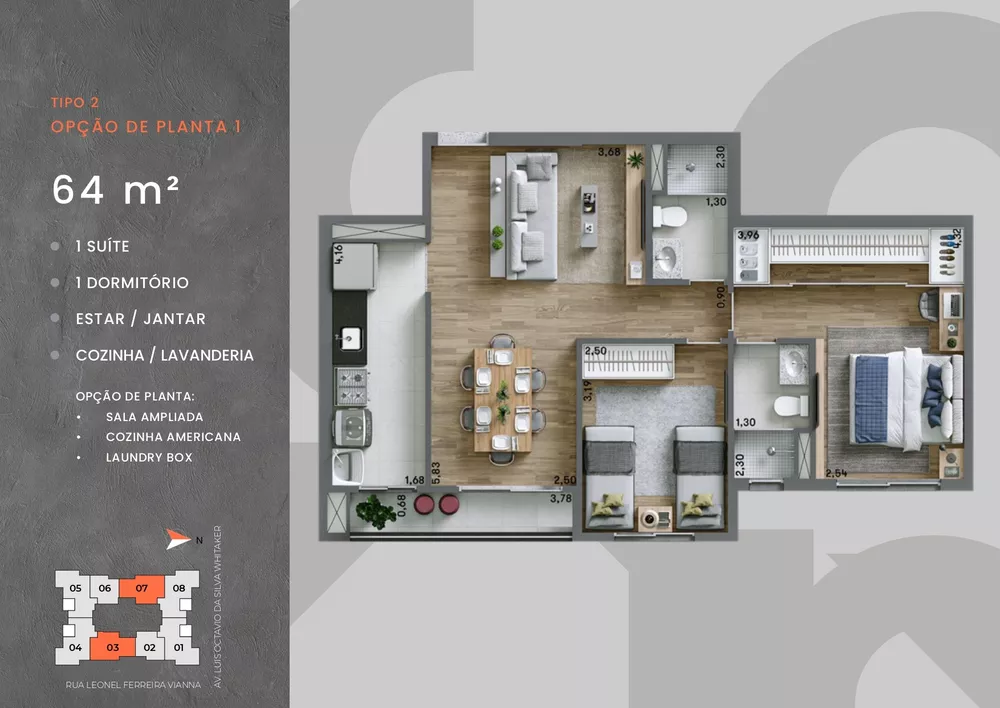 Apartamento, 2 quartos, 64 m² - Foto 10