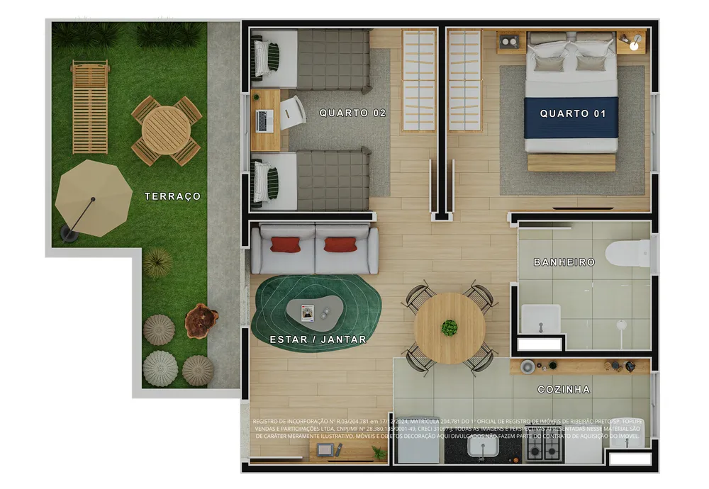 Apartamento, 2 quartos, 57 m² - Foto 16