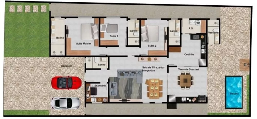 Casa, 3 quartos, 190 m² - Foto 4