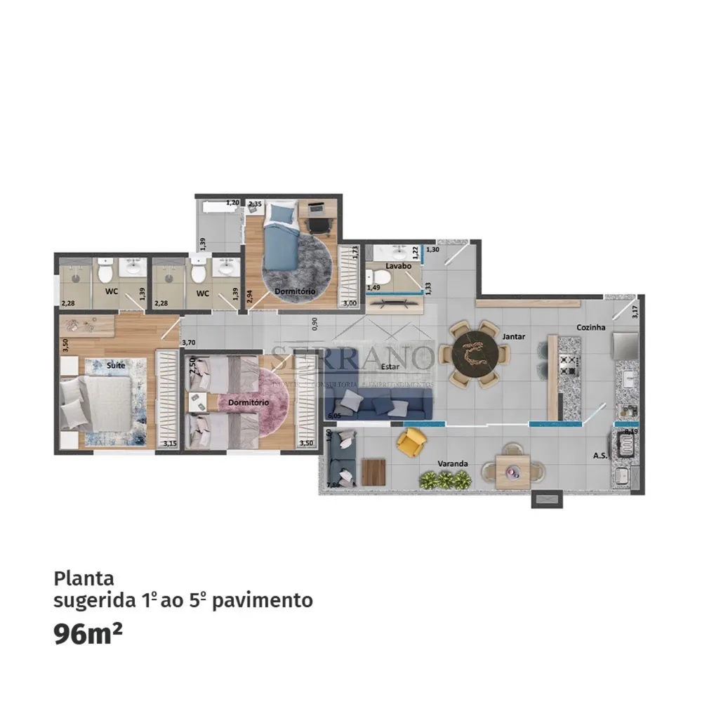 Apartamento, 3 quartos, 96 m² - Foto 14