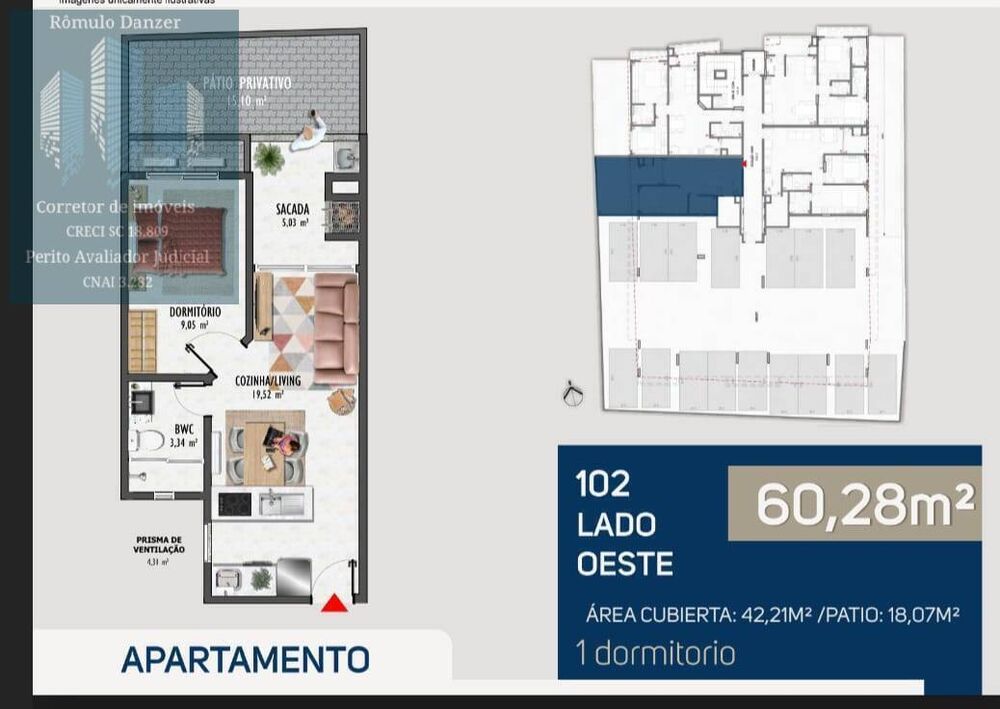 Apartamento, 2 quartos, 61 m² - Foto 2