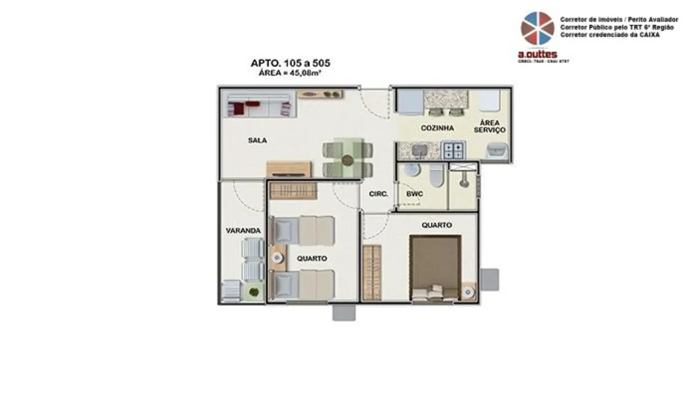 Apartamento, 2 quartos - Foto 6