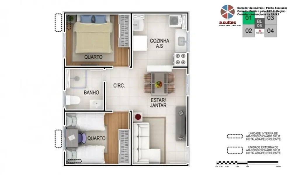 Apartamento, 2 quartos - Foto 5