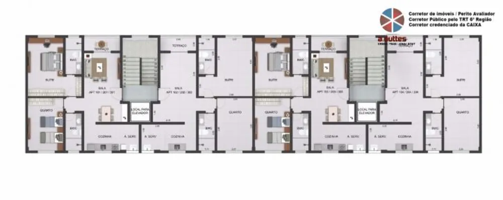 Apartamento, 2 quartos, 55 m² - Foto 2