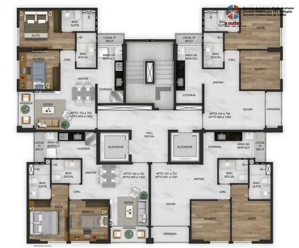 Apartamento, 2 quartos, 44 m² - Foto 6