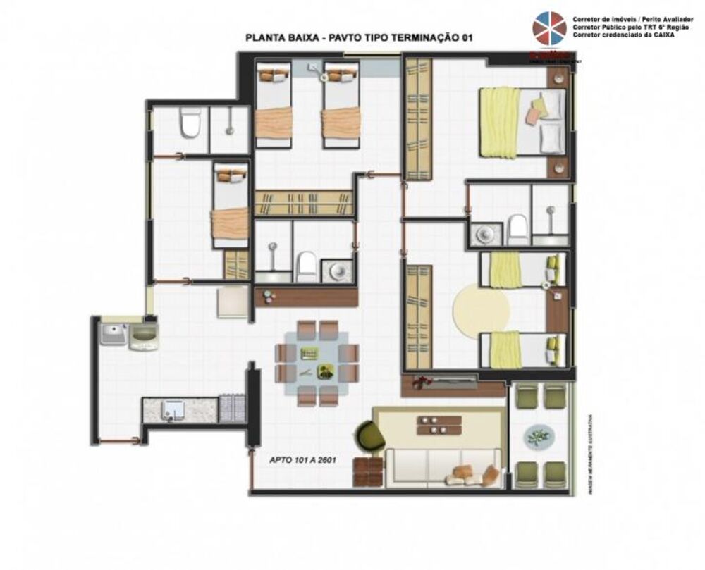 Apartamento à venda com 3 quartos - Foto 6