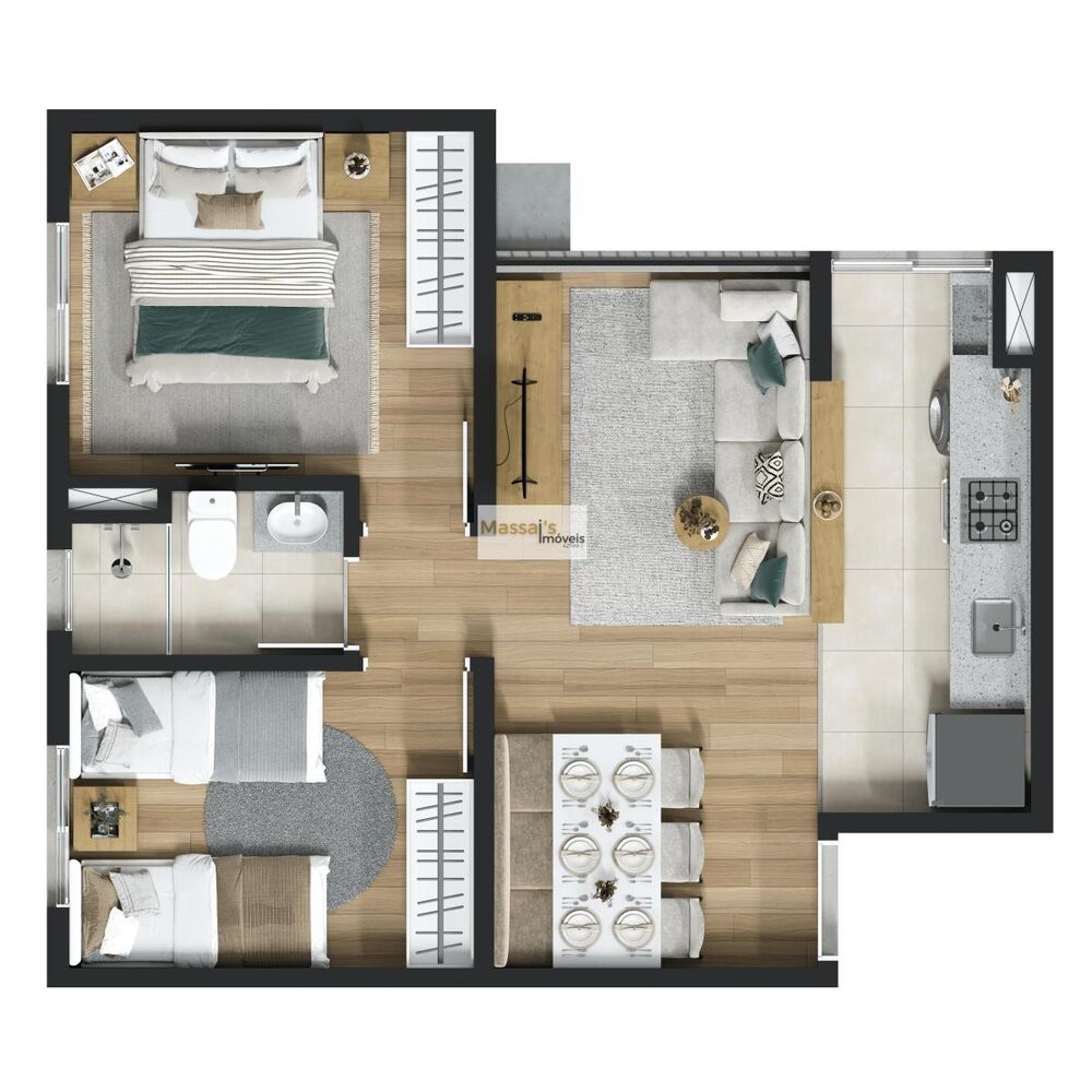 Apartamento, 2 quartos - Foto 20