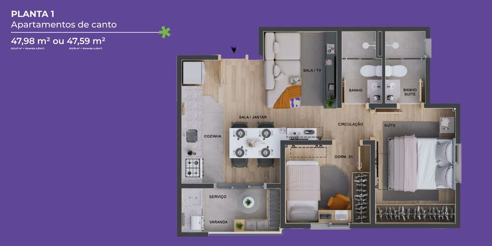 Apartamento, 2 quartos, 48 m² - Foto 20
