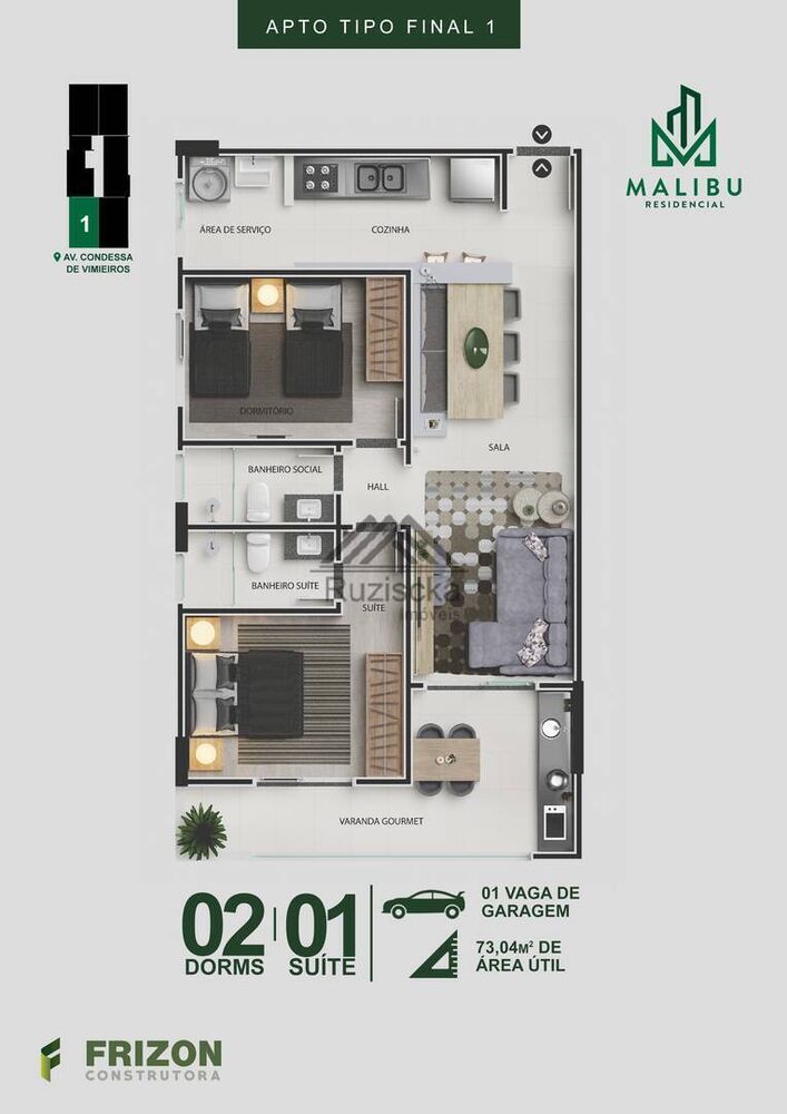 Apartamento, 2 quartos, 59 m² - Foto 10