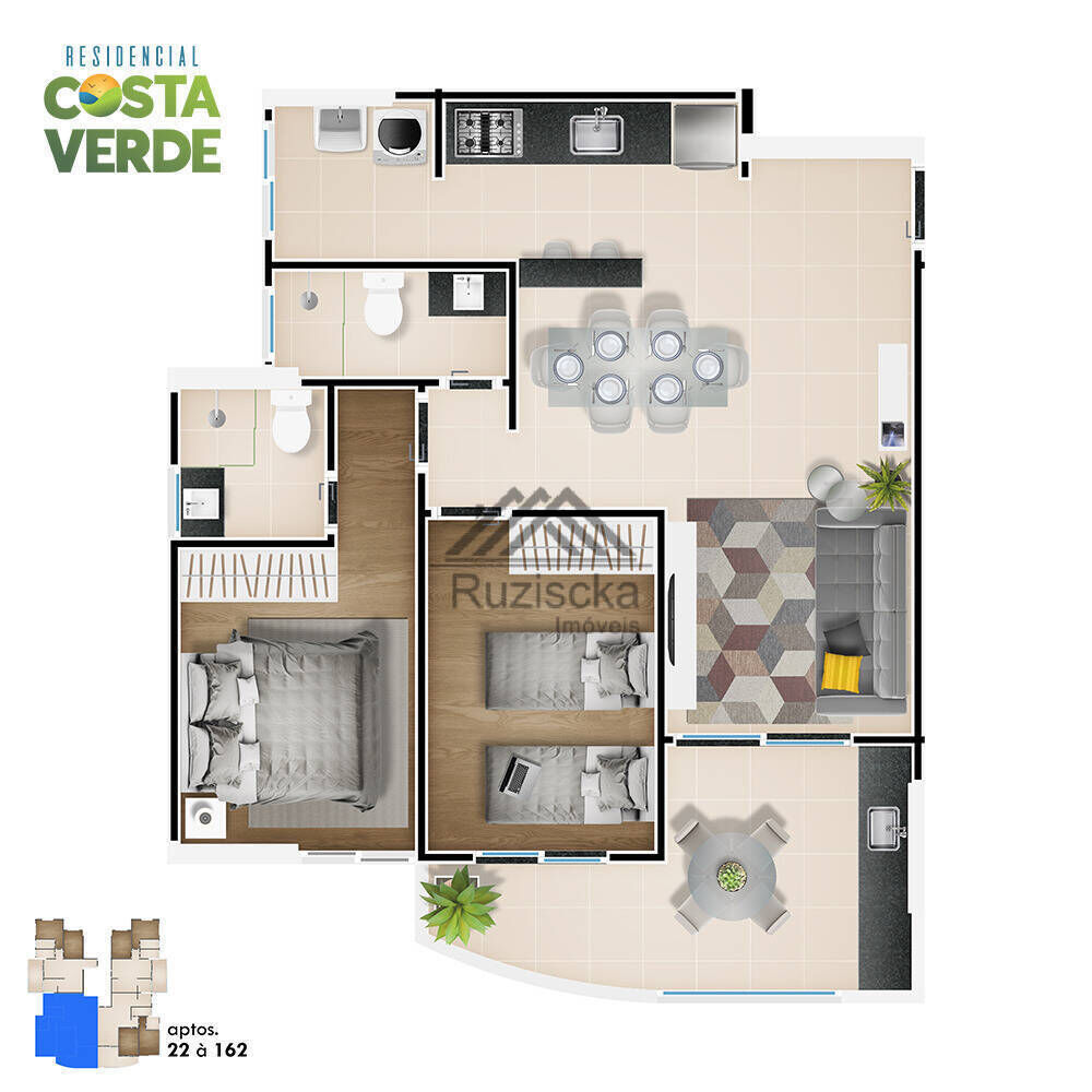 Apartamento, 2 quartos, 70 m² - Foto 5