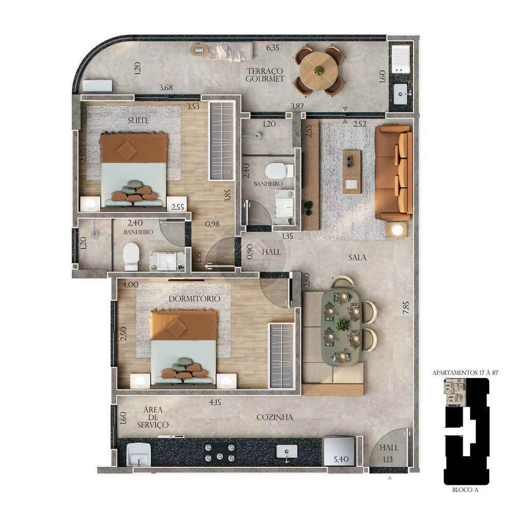 Apartamento, 1 quarto - Foto 13