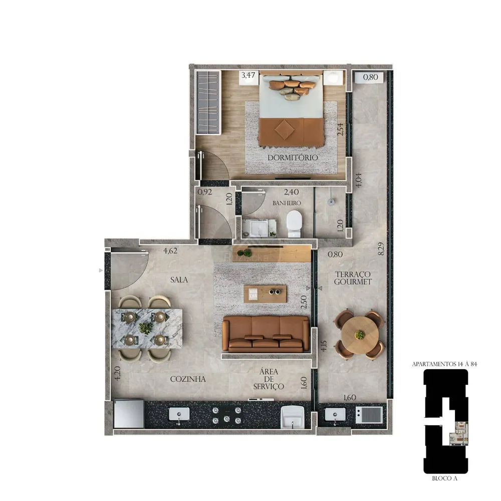 Apartamento, 1 quarto - Foto 11