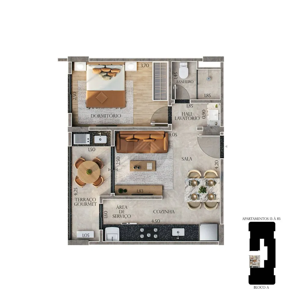 Apartamento, 1 quarto - Foto 15