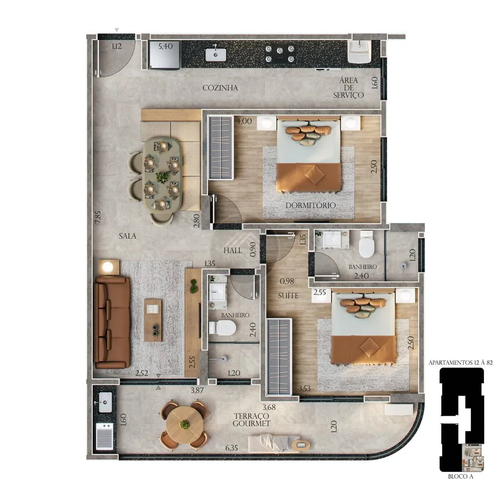 Apartamento, 1 quarto - Foto 10