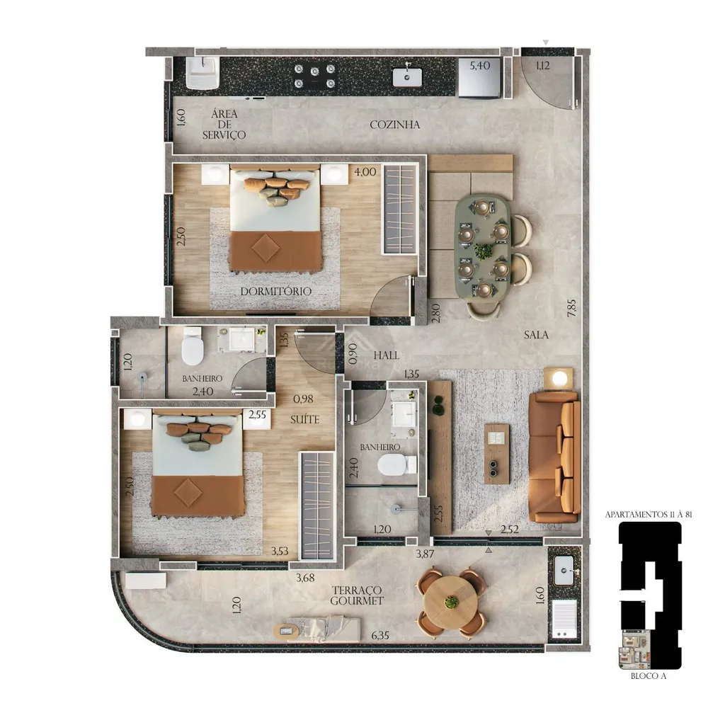 Apartamento, 1 quarto - Foto 14