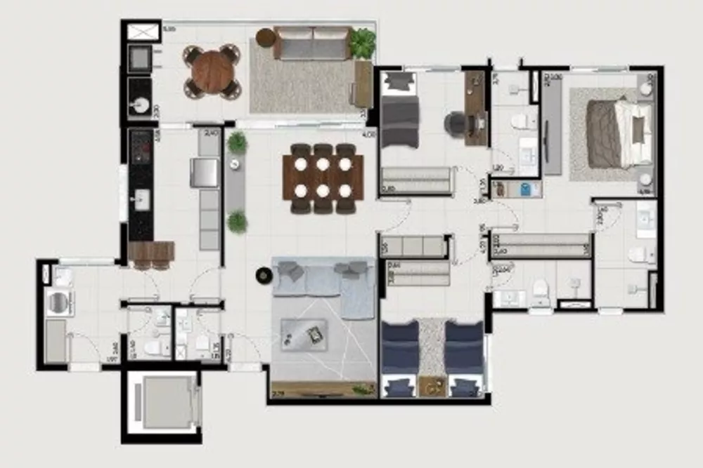 Apartamento, 3 quartos, 124 m² - Foto 10