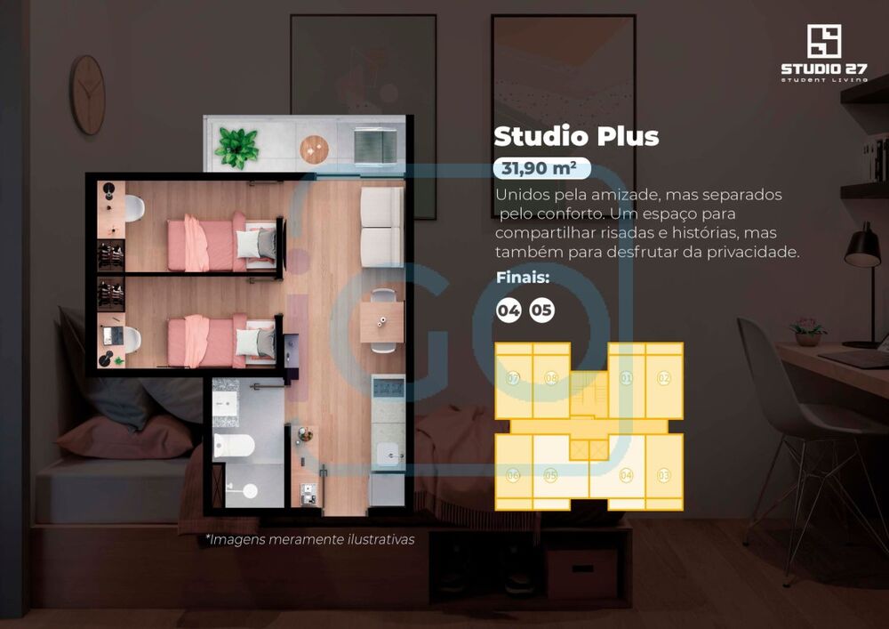 Apartamento, 2 quartos, 31 m² - Foto 3