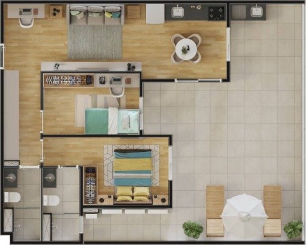 Apartamento, 2 quartos, 106 m² - Foto 1