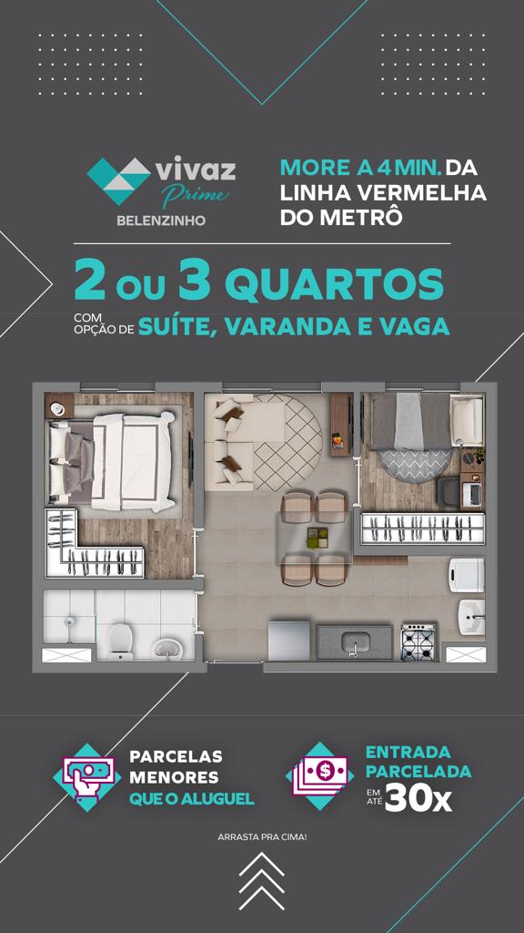 Apartamento à venda com 2 quartos, 34m² - Foto 8