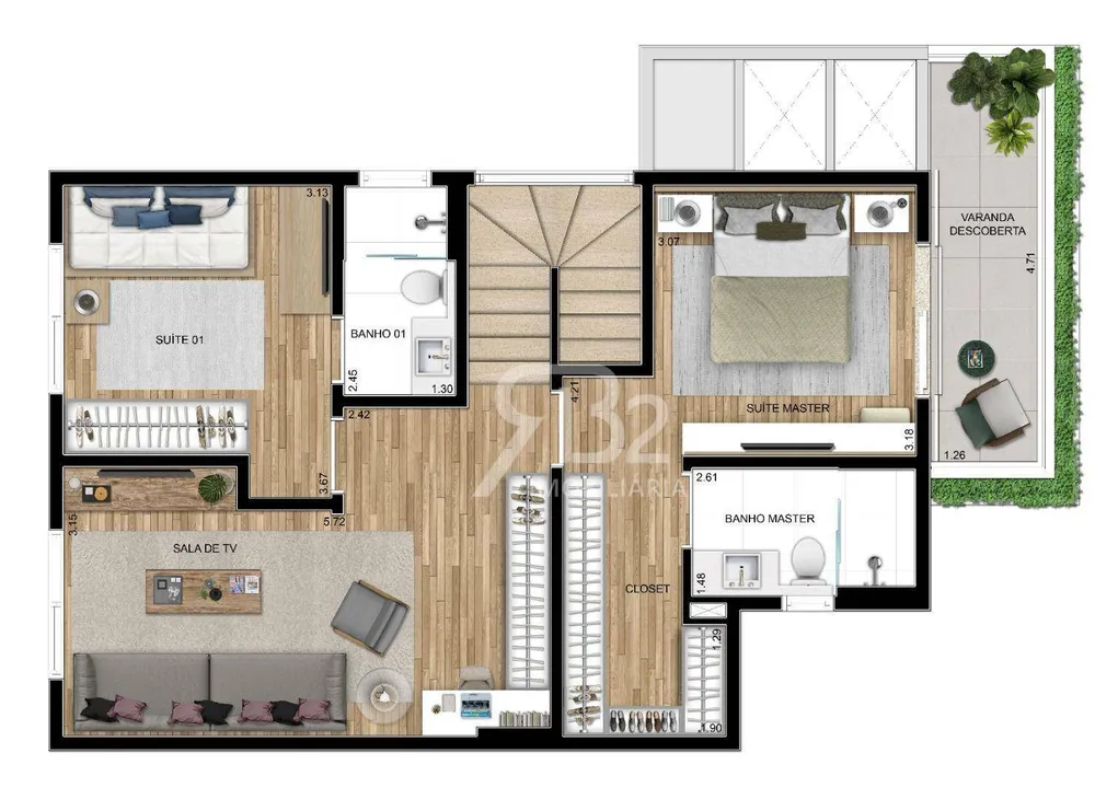 Casa de Condomínio, 3 quartos - Foto 4