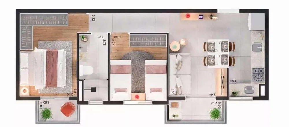 Apartamento, 2 quartos, 46 m² - Foto 13