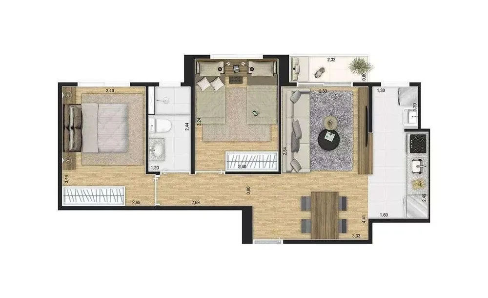 Apartamento, 2 quartos, 47 m² - Foto 11