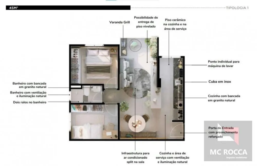 Apartamento, 2 quartos, 42 m² - Foto 13
