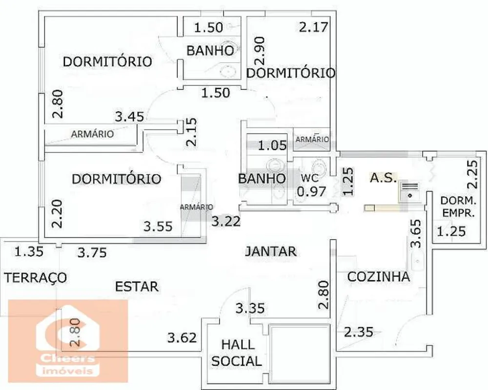Apartamento, 3 quartos, 95 m² - Foto 11