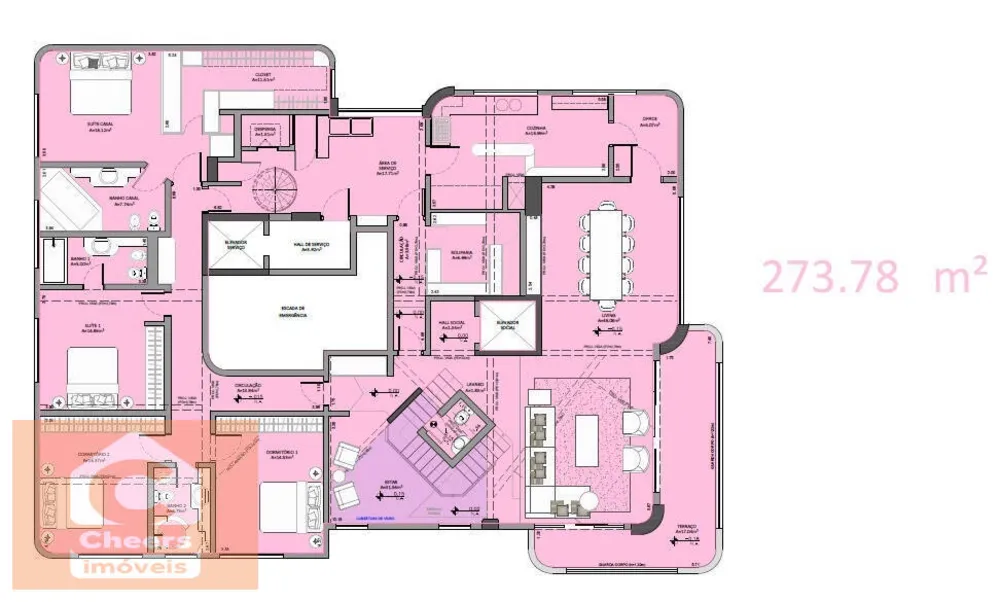 Cobertura, 4 quartos, 642 m² - Foto 10